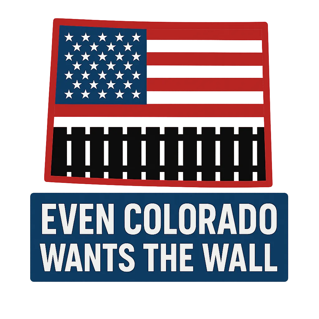 Bold graphic t-shirt design: Outline of Colorado s...